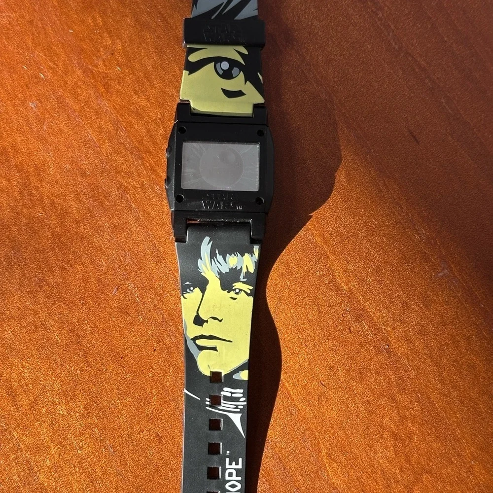 Star Wars A New Hope Digital Watch Luke Skywalker Storm Trooper Vintage